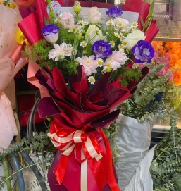 Hồng bó ( kết hợp nhiều màu)