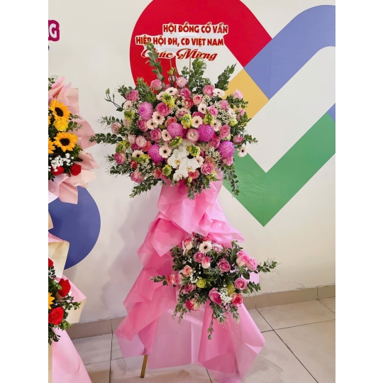 Hoa khai trương 1 ( màu hồng xinh xắn)